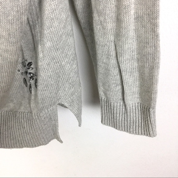 Lane Bryant | 18/20 Grey Embellished Knit Sweater - Picture 4 of 6